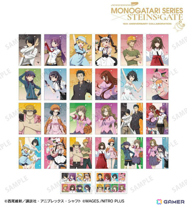 「物語シリーズ×STEINS;GATE」描き下ろしコラボイラストのアクスタやキャンバスボードなどがAMNIBUSに登場！の画像5