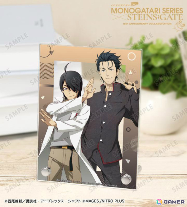 「物語シリーズ×STEINS;GATE」描き下ろしコラボイラストのアクスタやキャンバスボードなどがAMNIBUSに登場！の画像9
