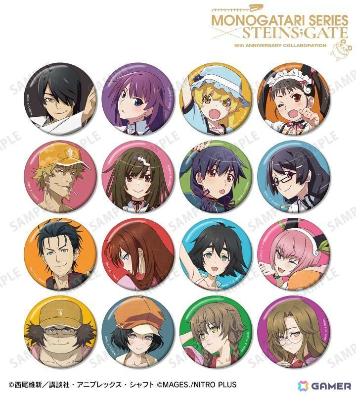 物語シリーズ×STEINS;GATE」描き下ろしコラボイラストのアクスタや