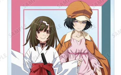「物語シリーズ×STEINS;GATE」描き下ろしコラボイラストのアクスタやキャンバスボードなどがAMNIBUSに登場!