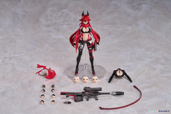 「勝利の女神：NIKKE」よりレッドフードが可動フィギュア「Hyper Body」シリーズに登場！交換用パーツで表情や衣装の変更もの画像5