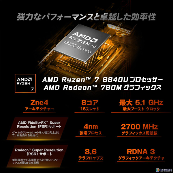 AMD Ryzen AI 9 シリーズと7インチOLEDディスプレイを搭載したポータブルゲーミングPC「OneXFly F1 Pro 国内正規版」が2025年1月10日に発売！の画像7