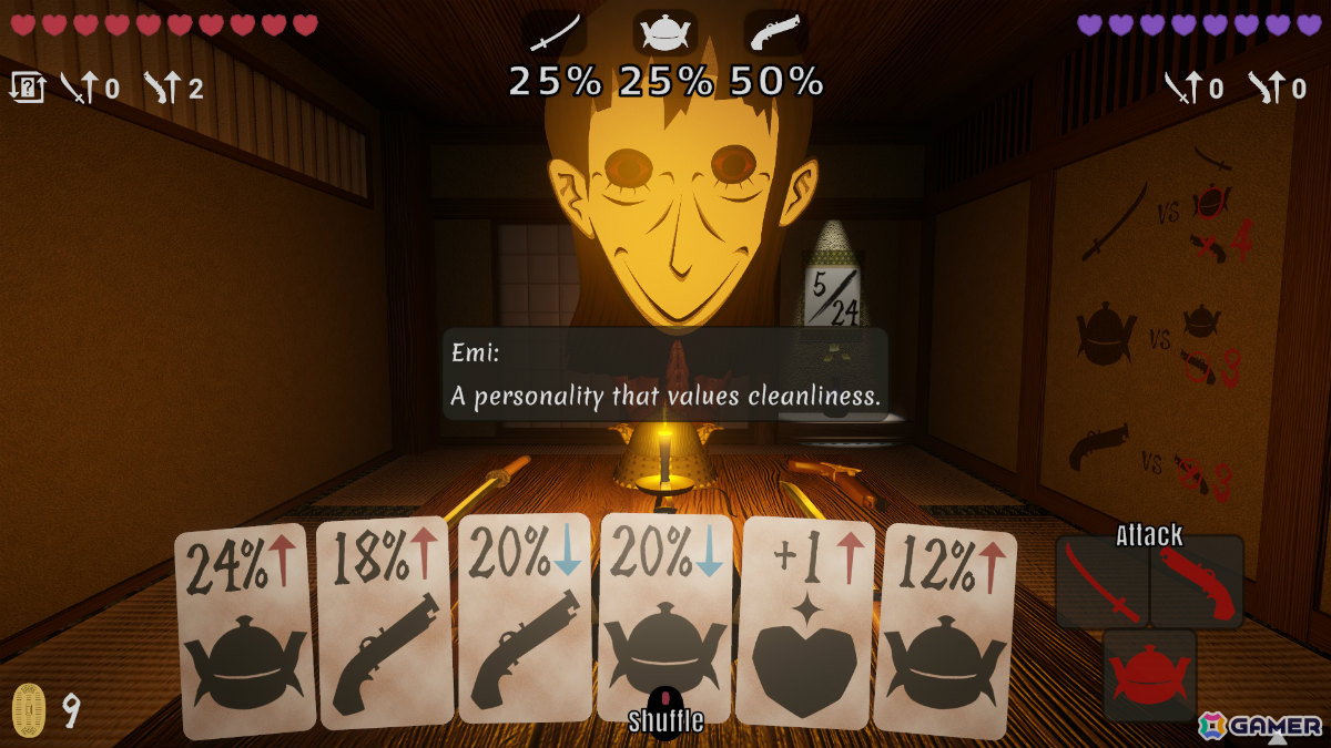 カジュアルなターン制戦略型ホラーゲーム「J-Room」がSteamでリリース！毎回異なる展開が待つ部屋で異形に立ち向かえの画像4