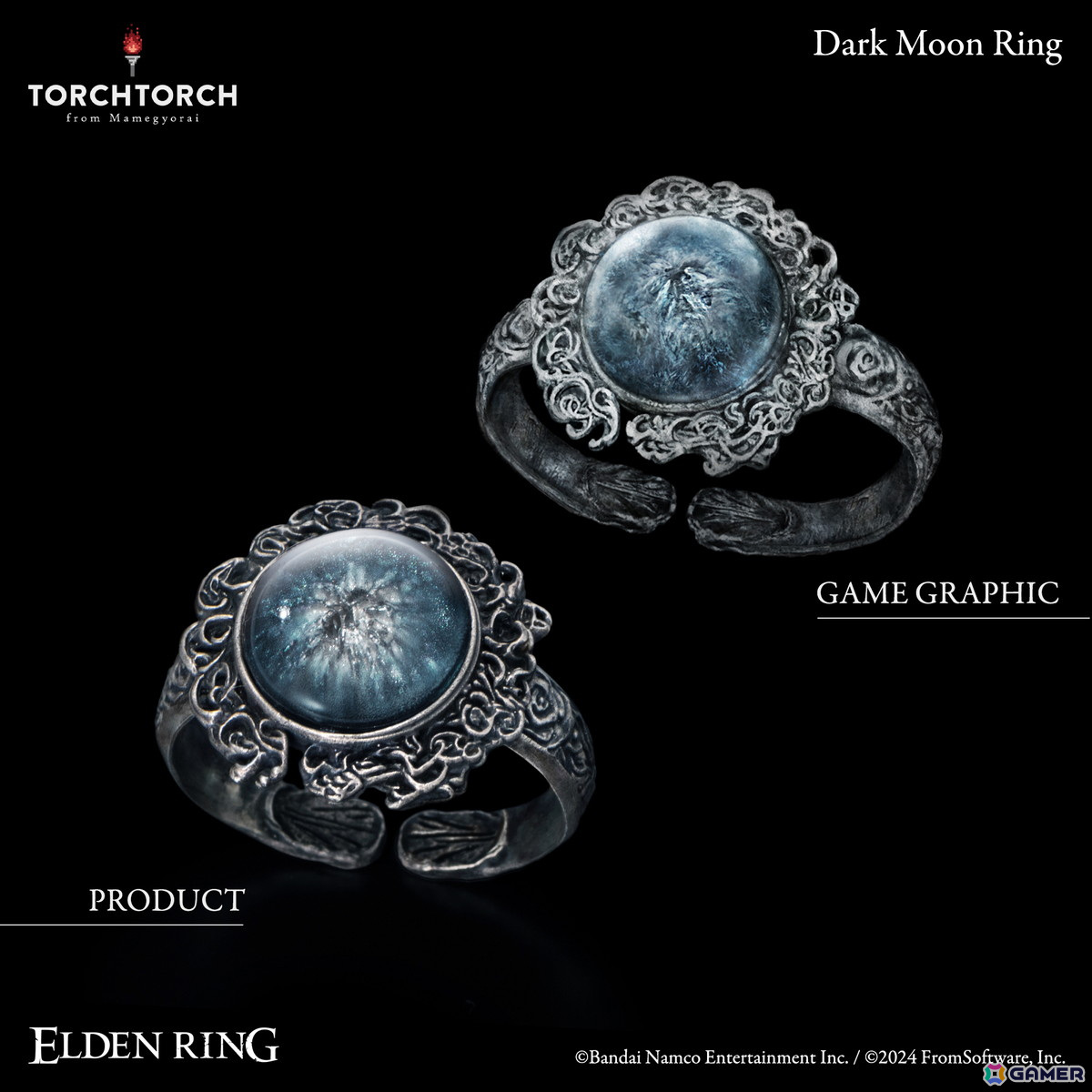 「ELDEN RING」より“魔女ラニ”にまつわる「暗月の指輪」がアクセサリーとして商品化！プレイ中には見られない裏側やアーム部分まで徹底再現の画像8