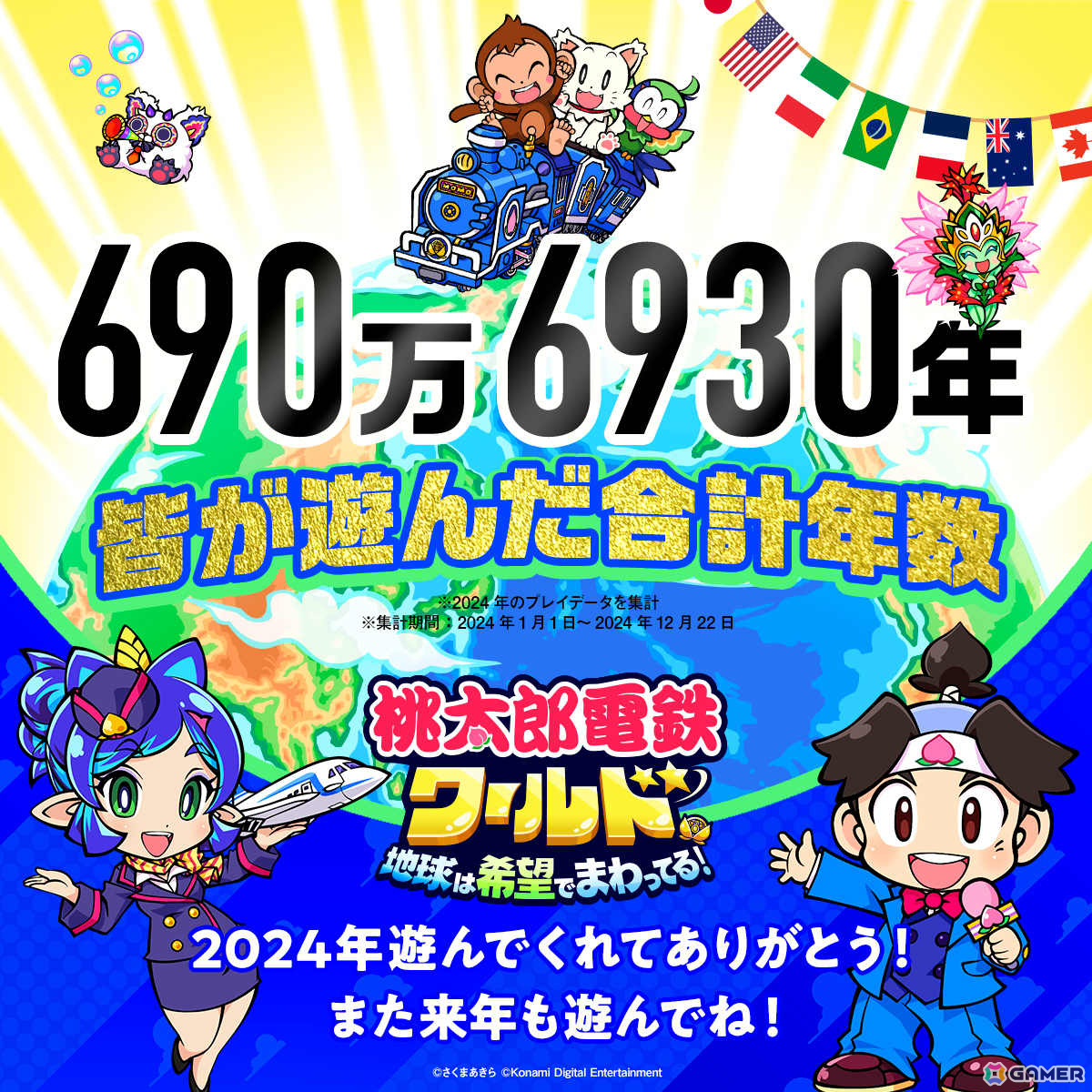 「桃鉄ワールド」の累計出荷本数が150万本を突破！プレイデータから最も遊ばれた時期はお正月と判明の画像