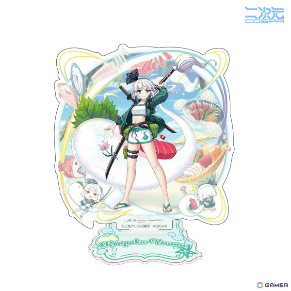 「東方LostWord」水着姿の霊夢や魔理沙たちがアクリルスタンドとなって二次元コスパより登場！の画像12