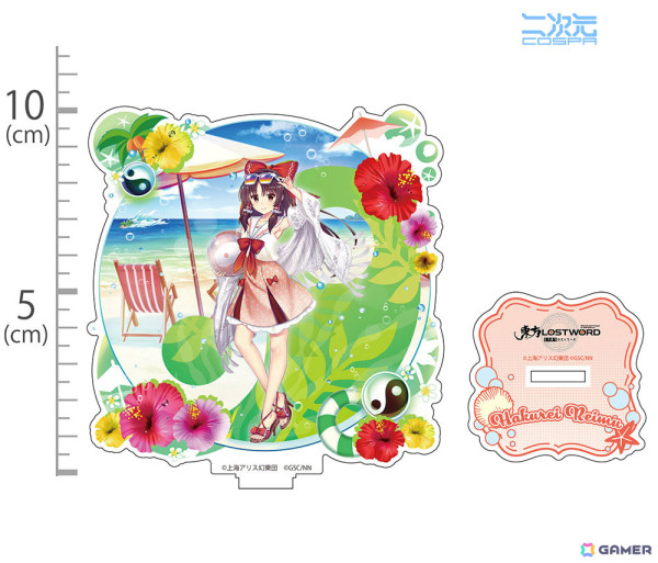「東方LostWord」水着姿の霊夢や魔理沙たちがアクリルスタンドとなって二次元コスパより登場！の画像4