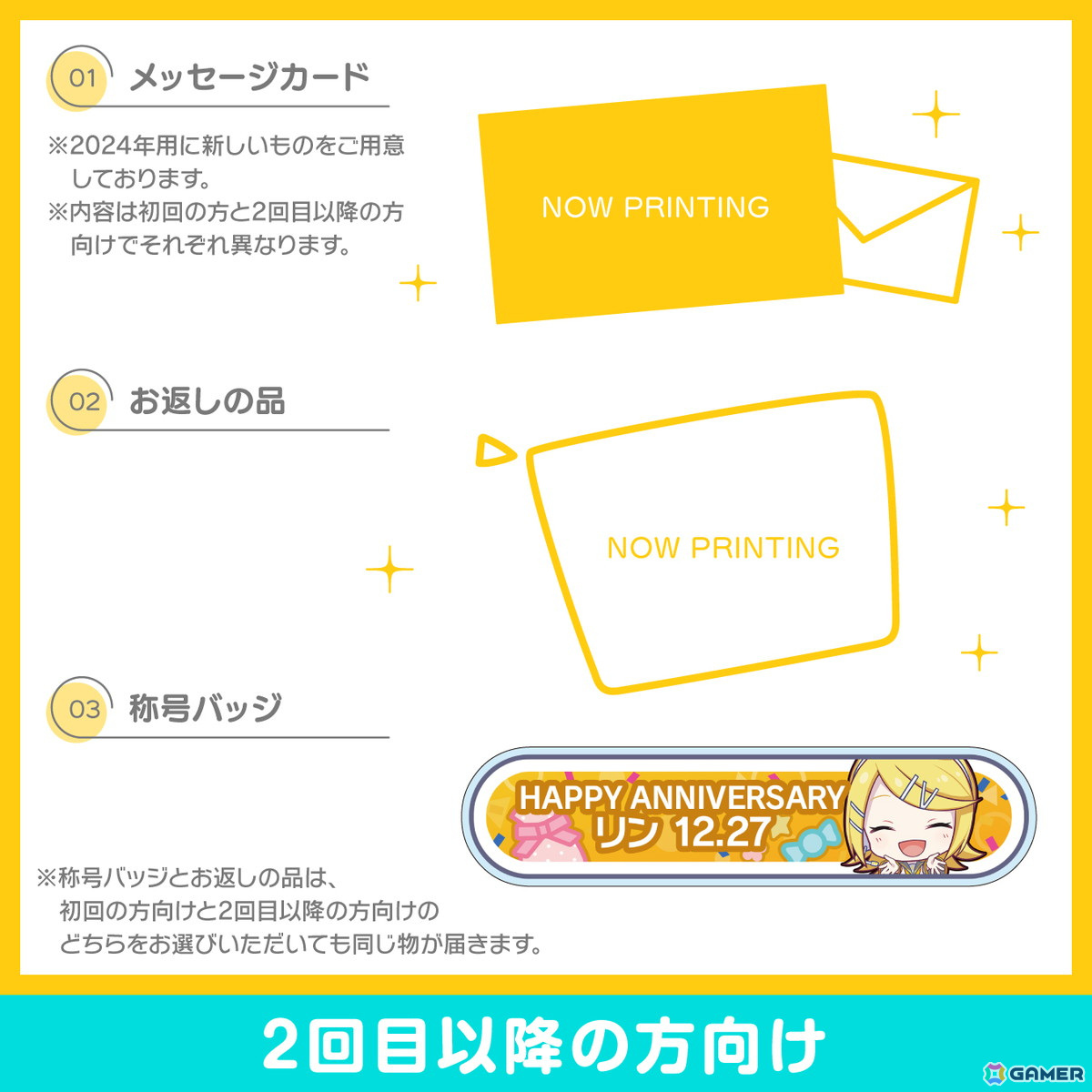 「プロセカ」リンからお返しセットが届くバースデーギフトシリーズ2024の予約受付が開始！の画像9