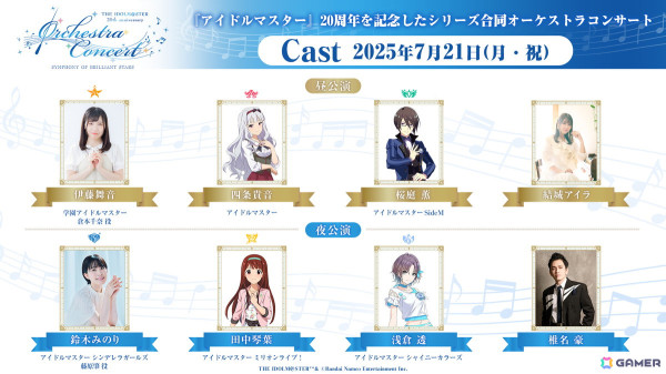 「アイドルマスター」20周年を記念したシリーズ合同オーケストラコンサートがパシフィコ横浜 国立大ホールで7月21日に開催！の画像4