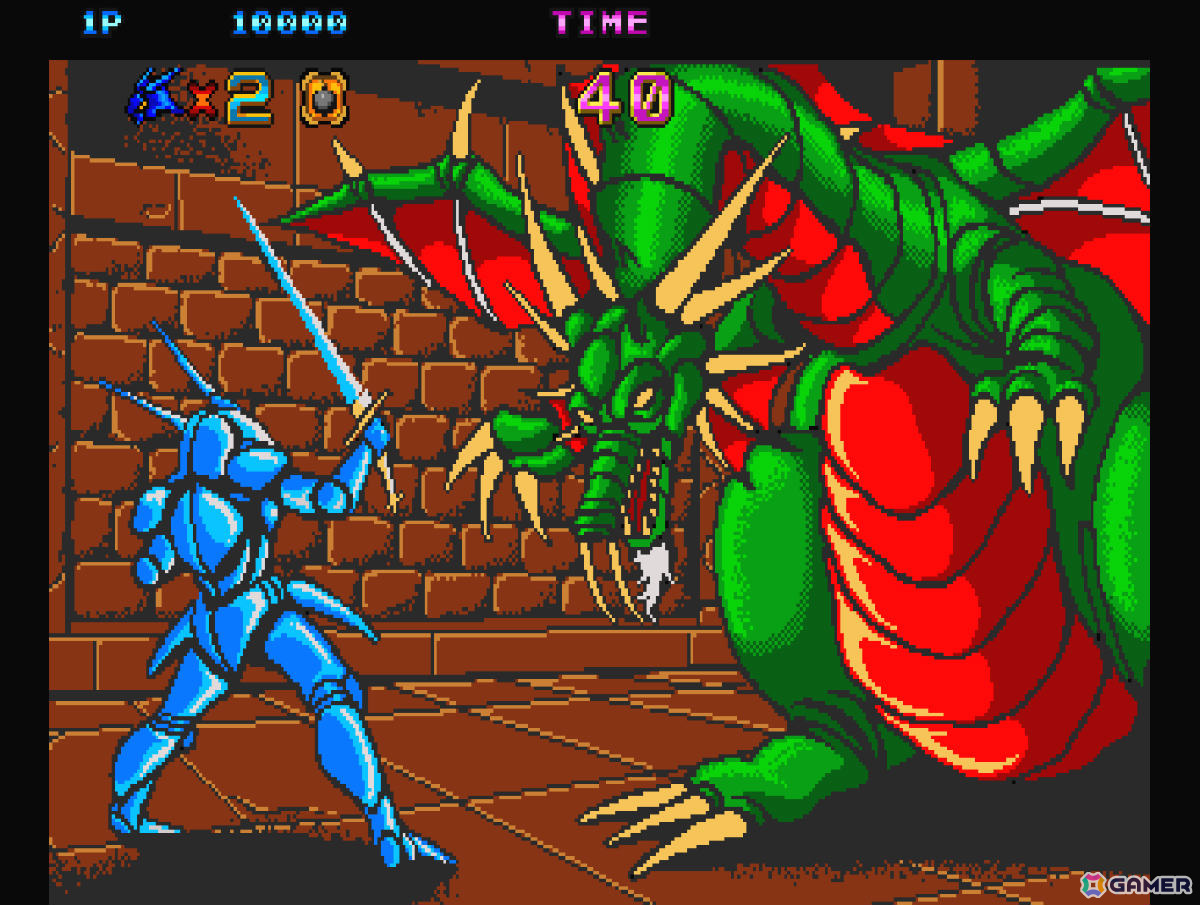 ドラゴンにさらわれた姫を救うアクションゲーム「アーケードアーカイブス キャッスル・オブ・ドラゴン」が1月2日に配信！の画像6
