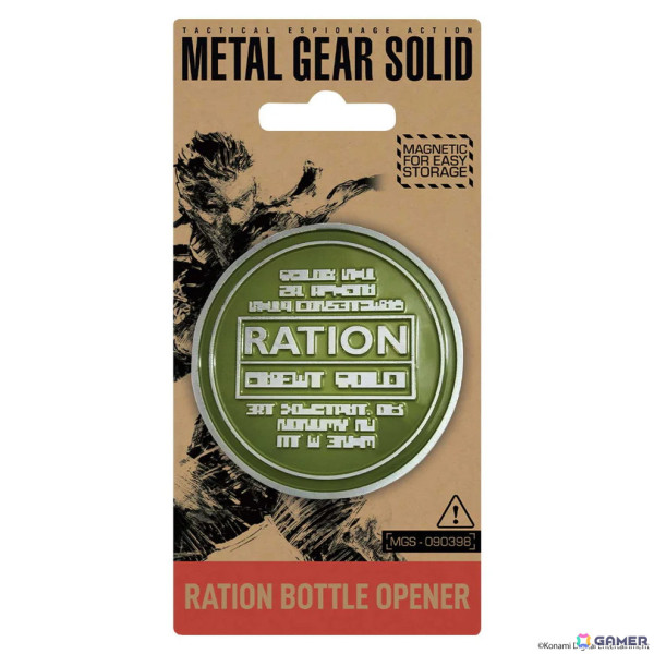 「METAL GEAR SOLID」メタルコースターやレーション ボトルオープナーなどの新アイテムがインフォレンズより販売開始！の画像3