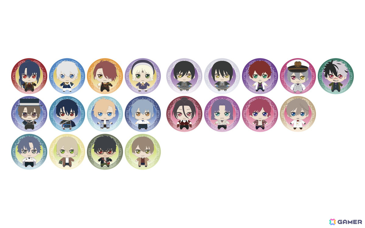 A賞：缶バッジ 全21種（キャラクター選択可能）