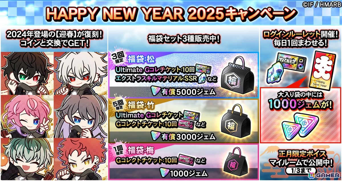 ヒプマイARB」イベント「新春！福袋争奪戦！～辛と幸を引き換えに