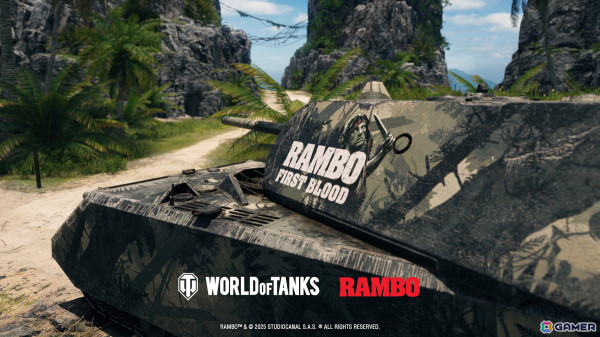 「World of Tanks」で映画「ランボー」3部作とのコラボが1月16日より開催！バトルパス報酬にはジョン・ランボーやランボー仕様の重戦車が登場の画像2