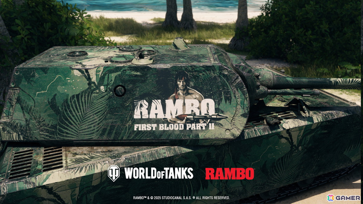 「World of Tanks」で映画「ランボー」3部作とのコラボが1月16日より開催！バトルパス報酬にはジョン・ランボーやランボー仕様の重戦車が登場の画像12