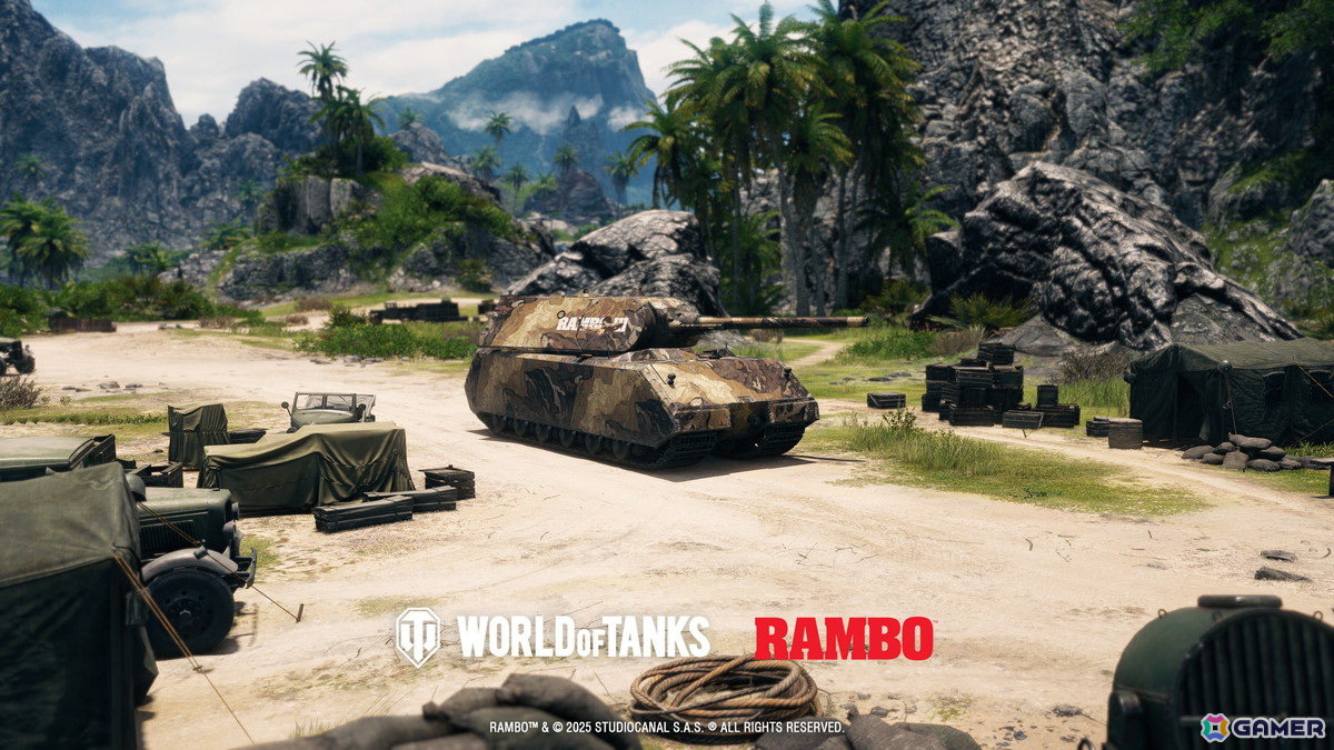 「World of Tanks」で映画「ランボー」3部作とのコラボが1月16日より開催！バトルパス報酬にはジョン・ランボーやランボー仕様の重戦車が登場の画像8