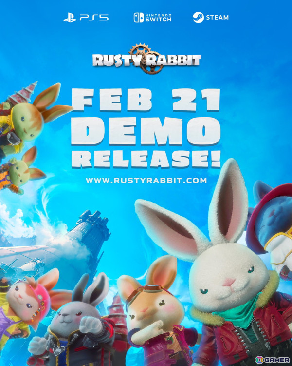 虚淵玄氏が原案・脚本を務める2.5Dサイドスクロールアクションゲーム「Rusty Rabbit」の発売日がPS5/Switch/Steamで4月17日に決定！の画像2