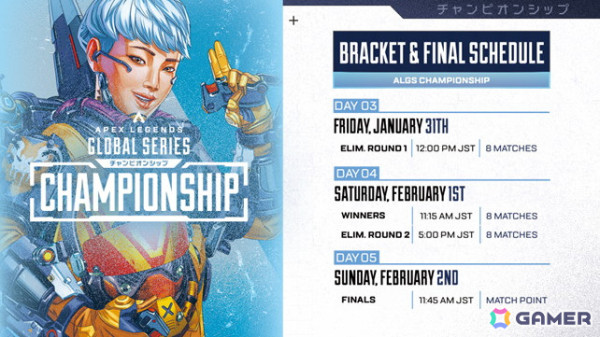 年間王者を決める世界大会「Apex Legends Global Series Year 4 Championship」が1月29日より札幌で開催！RAGEによる配信もの画像3