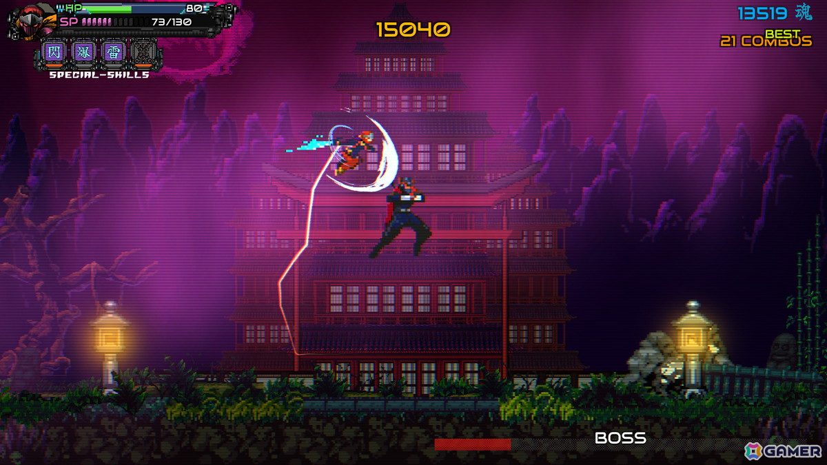 Switch版「Ninja Issen（忍者一閃）」がダウンロード専用で2月20日に配信！サイバーパンクの未来都市を舞台にした超高速ハイパー忍者アクションゲームの画像8