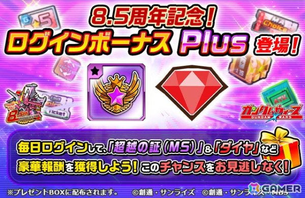 「LINE: ガンダム ウォーズ」8.5周年を記念したイベントが開催！毎日最大110連無料のメダルガシャフェスティバルやアリーナのアップデートもの画像2