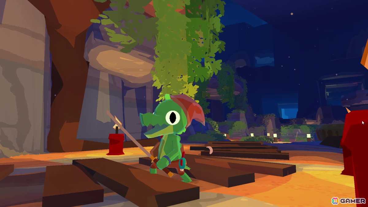 小さなワニの冒険を描くほのぼのオープンワールドアドベンチャー「Lil Gator Game」の拡張DLC「In the Dark」が発表！配信合わせで日本語に対応予定の画像9