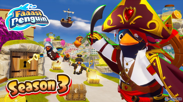 「Faaast Penguin」のシーズン3「パイレーツ! 秘宝を求めて」が1月23日より配信！新ワールド「イタリアクランチ」では大砲や宝箱といったギミックもの画像1