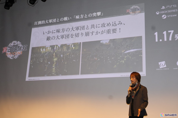 「真・三國無双 ORIGINS」完成発表会レポート――オズワルド・真空ジェシカ・ヤーレンズが大喜利でお笑い界の“覇”を競い合う！？の画像4