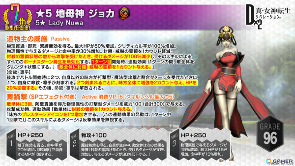 「D2メガテン」魔獣 ロストネームなどを入手可能なPvEコンテンツ「ジゴクパーク裏」や地母神 ジョカ（CV：竹達彩奈）が登場！多身合体には天魔 アスラが追加の画像51