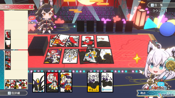 ホロライブのメンバーが描かれたオリジナル札を使った花札ゲーム「ホロの花札」が2025年にSteamでリリース！アドベンチャーやお弁当といったゲームモードもの画像2