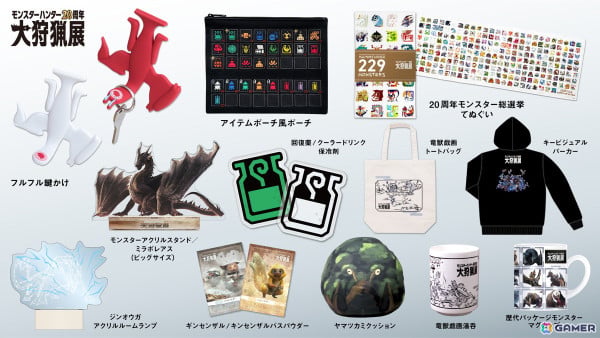 モンスターハンター20周年-大狩猟展-」ハプルボッカの潜口サイフや