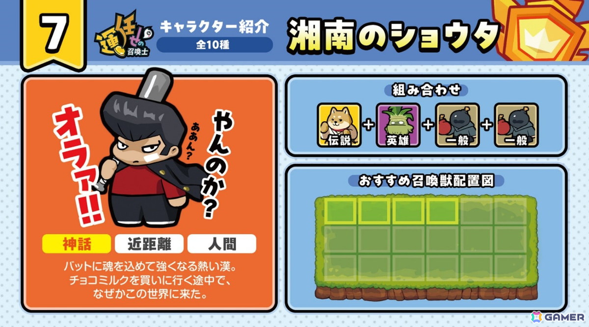 裏面(召喚獣紹介)※全10種