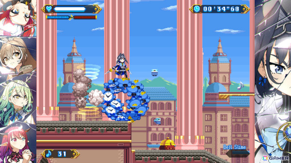 ホロライブEnglishのオーロ・クロニーさんを操るスタイリッシュ2Dアクション「Chrono Gear: Warden of Time」が3月にリリース！の画像