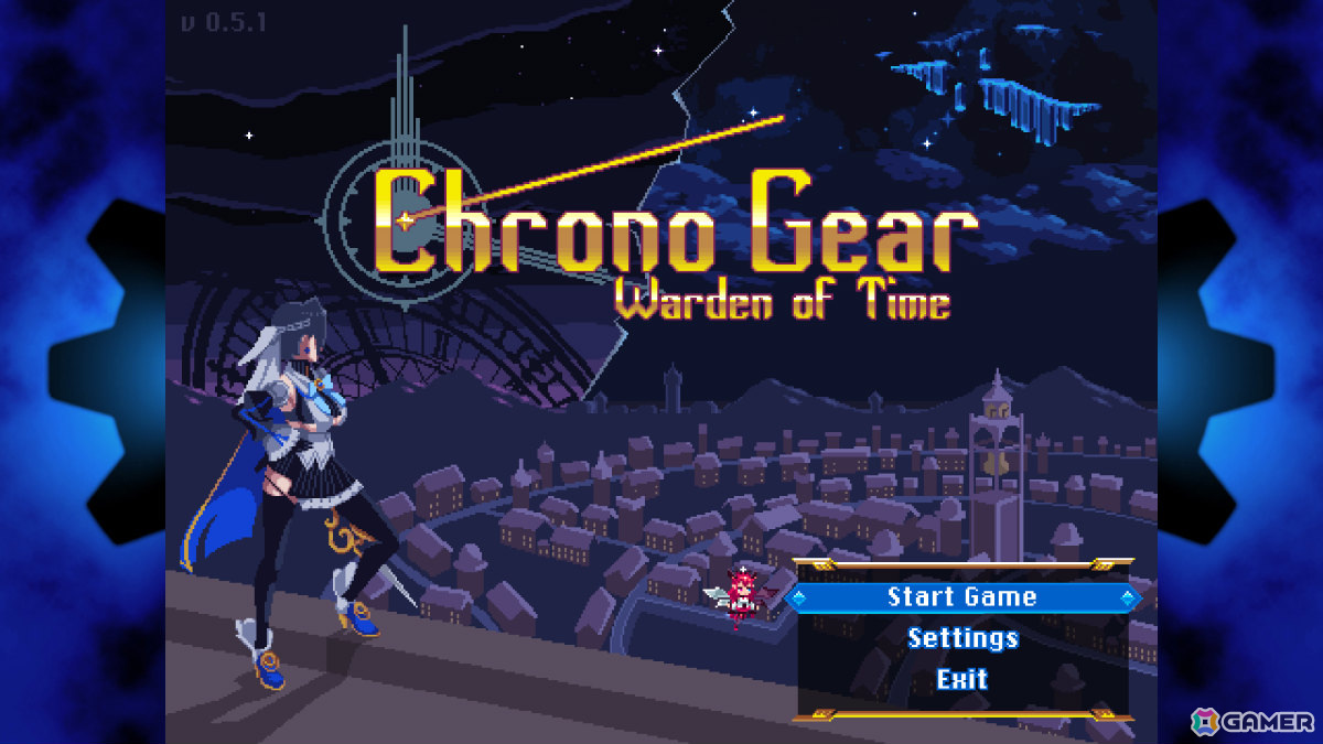 ホロライブEnglishのオーロ・クロニーさんを操るスタイリッシュ2Dアクション「Chrono Gear: Warden of Time」が3月にリリース！の画像1
