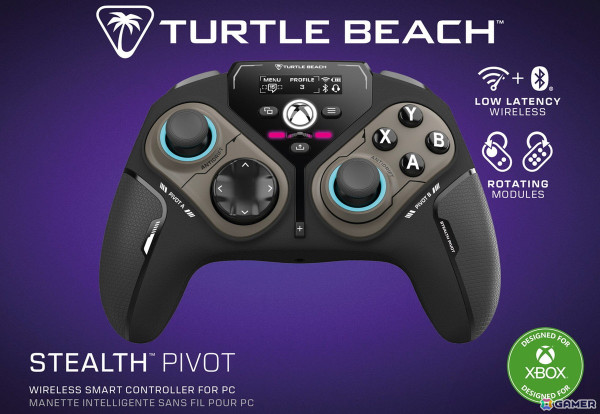 TURTLE BEACH、ボタンレイアウトを変更できる回転モジュールを搭載したワイヤレスコントローラー「Stealth Pivot」を1月24日に発売！の画像1