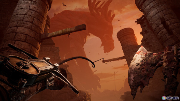 PS VR2版「Skydance's BEHEMOTH」が発売！鉤縄や弓矢、剣を使い分ける戦闘やロープアクションを使った探索が楽しめるVRアクションの画像