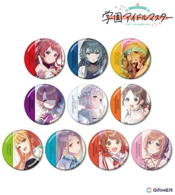 「学園アイドルマスター」の缶バッジ、パスケース、カードケースがAMNIBUSにて受注開始！の画像1