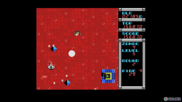 プレイスタイルによって難易度が変化する縦スクロールSTG「EGGコンソール ザナック MSX」がリリース！の画像3