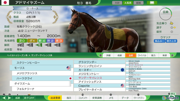 「Winning Post 10 2025」ゲームを紹介したPVが公開！競馬場分析や新パラメータ・適応能力、競馬名探偵 ナリア・ローザたち登場人物の情報もの画像14
