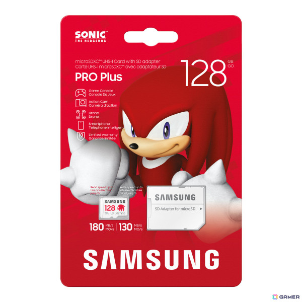 「ソニック・ザ・ヘッジホッグ」デザインのSamsung製microSDカードが登場！ソニック、テイルス、ナックルズ、シャドウの4種の画像