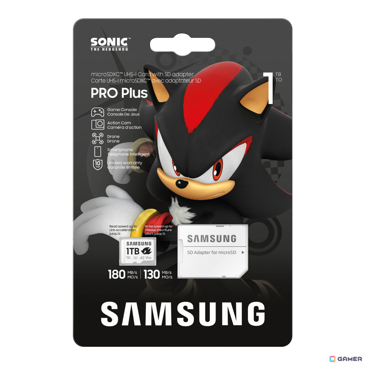 「ソニック・ザ・ヘッジホッグ」デザインのSamsung製microSDカードが登場！ソニック、テイルス、ナックルズ、シャドウの4種の画像8