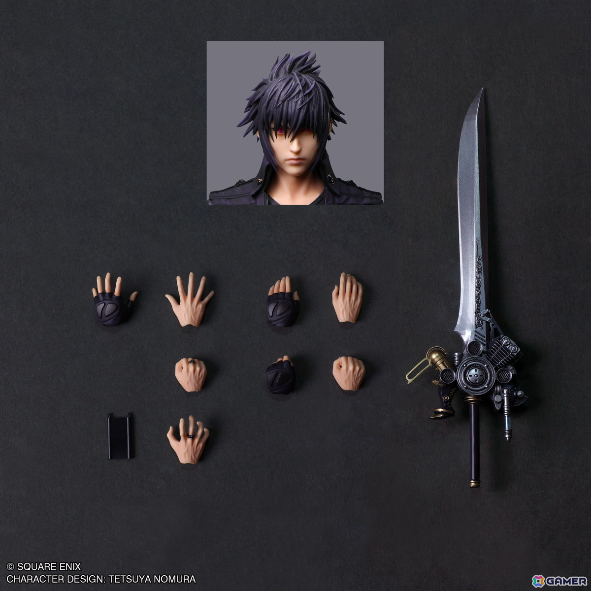 「ファイナルファンタジーXV PLAY ARTS真 ノクティス・ルシス・チェラム」の予約受付が開始！新ギミックで眼球の調整も可能にの画像3