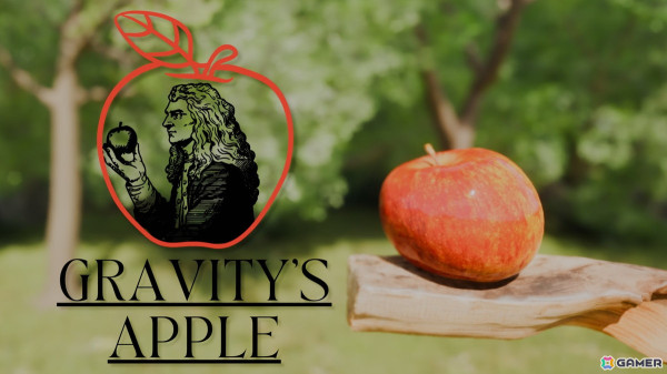 リンゴアクション「Gravity's Apple」がSteamで2月10日に配信！独特な操作感のリンゴをニュートンの頭へ導く高難易度ACTの画像1