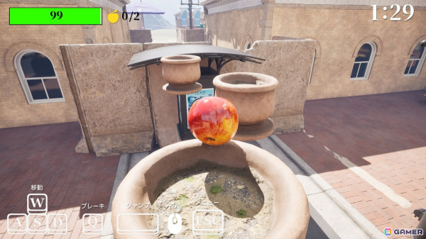 リンゴアクション「Gravity's Apple」がSteamで2月10日に配信！独特な操作感のリンゴをニュートンの頭へ導く高難易度ACTの画像7