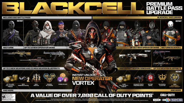 「CoD: BO6」「CoD: WZ」「CoD: WZ Mobile」100以上の報酬が獲得可能なシーズン02のバトルパスおよびブラックセルコンテンツを紹介！の画像7