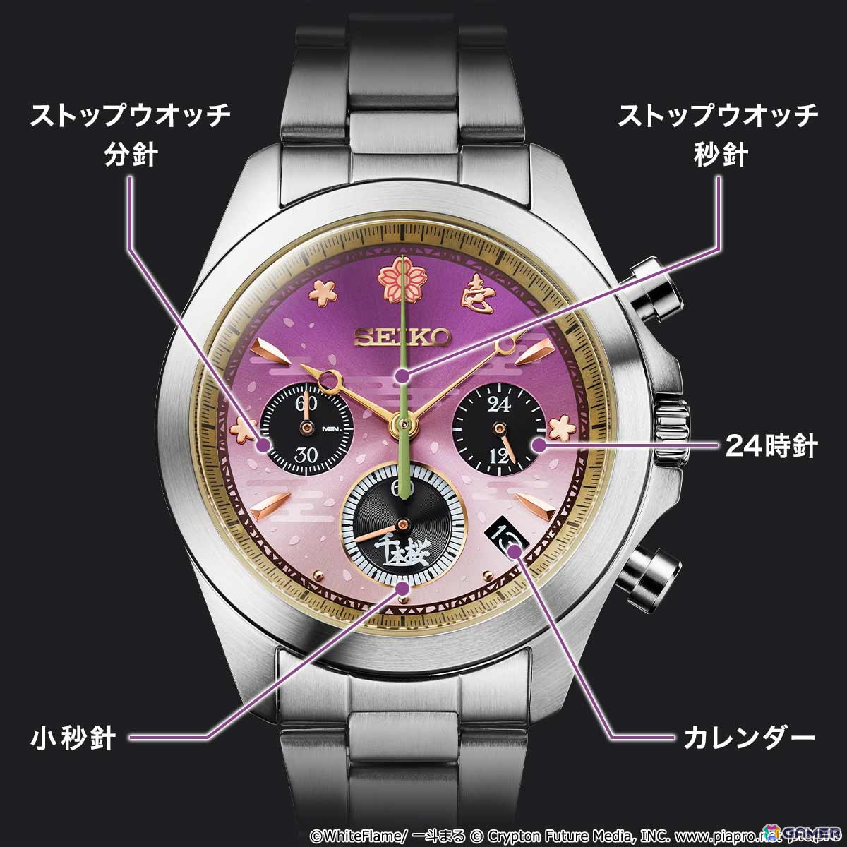 初音ミク「千本桜」の世界観をイメージしたセイコーコラボの腕時計が