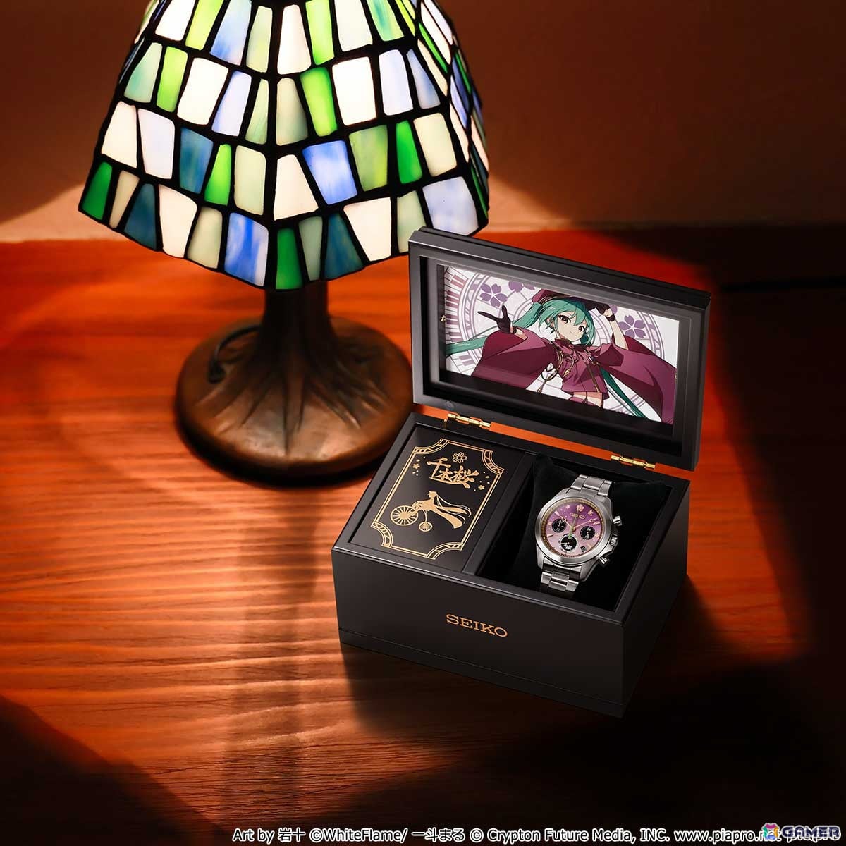 ☆新品未使用☆セイコー×初音ミク 千本桜コラボウォッチ オルゴール付き 腕時計 初音ミク『千本桜』の世界観を表現したセイコーコラボの腕時計が登場