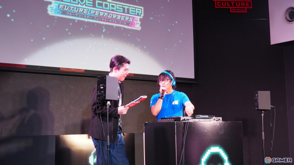 “グルコス”新作「グルーヴコースター フューチャーパフォーマーズ」発表会をレポート！新要素“2種の操作タイプ”を紹介、Ryu☆さん、MASAKIさんも登壇したトークショーもの画像
