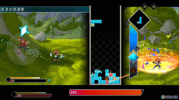 落ちものパズル×RPG「Flowstone Saga」のSwitch版が2025年にリリース！落下してくるピースを使って強力なコンボを組もうの画像4