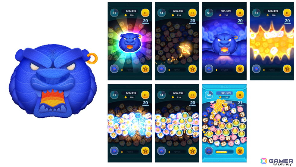 「LINE：ディズニー ツムツム」に新ツム「アラジン＆ジーニー」「おしのびジャスミン」「魔法の洞窟」が登場！の画像