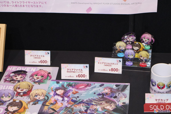 「ヘブンバーンズレッド」3周年イベントの展示・物販コーナーとコラボカフェをレポート！等身大の七瀬七海の造形から感じた並々ならぬこだわりの画像